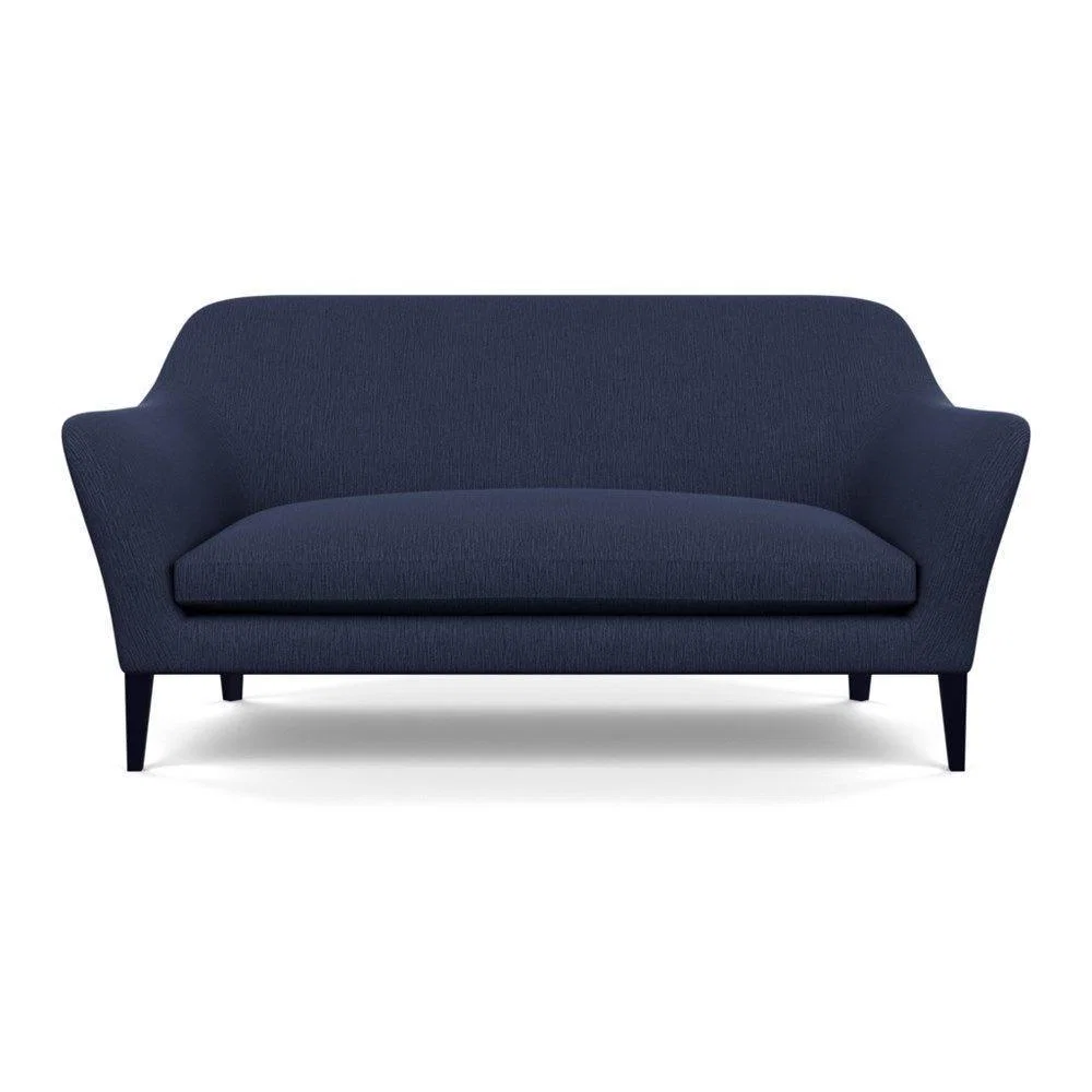 Heal's Wallis 3 Seater Sofa Melton Wool New Navy Natural Feet - Heal's UK Furniture – image 20