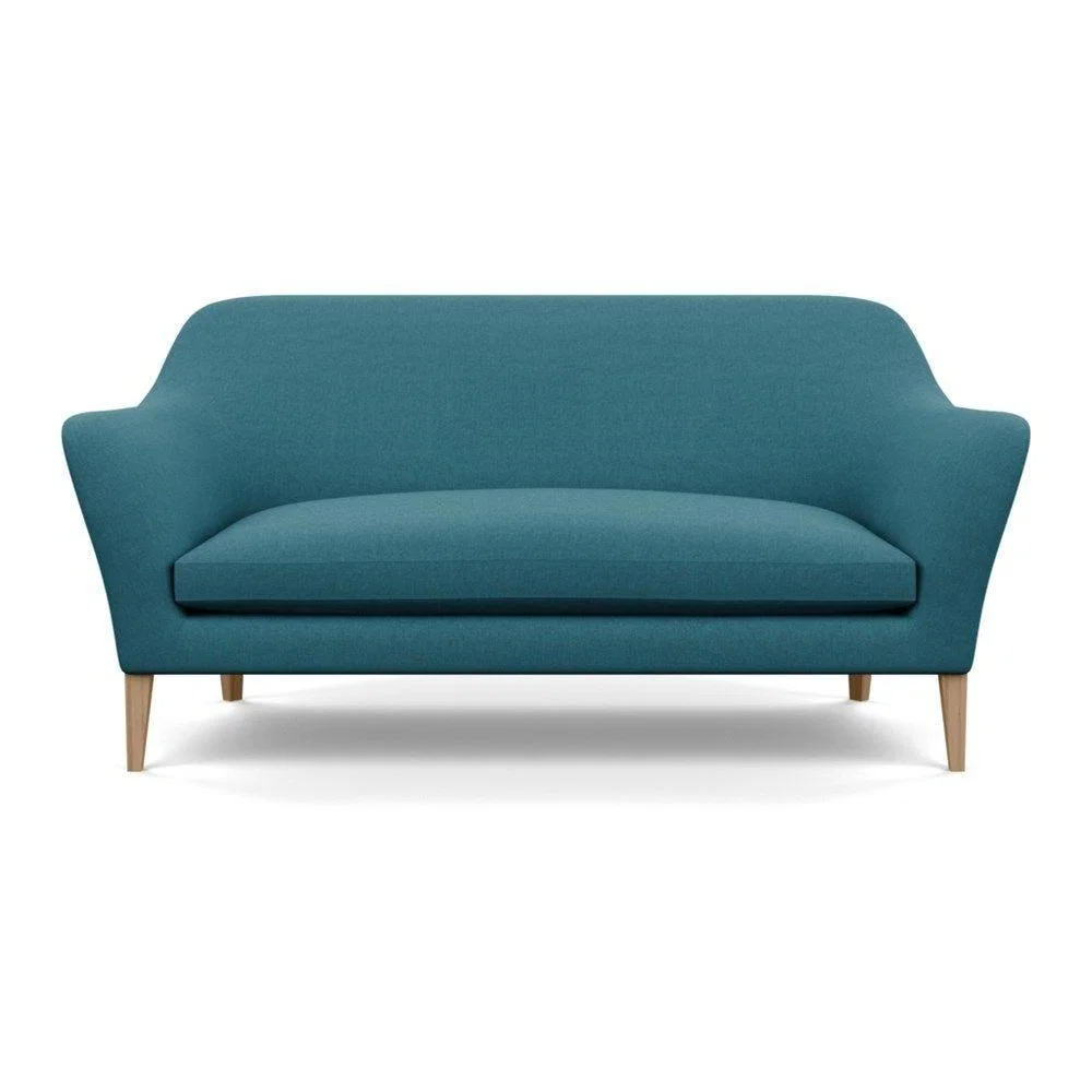 Heal's Wallis 3 Seater Sofa Melton Wool New Navy Natural Feet - Heal's UK Furniture – image 28