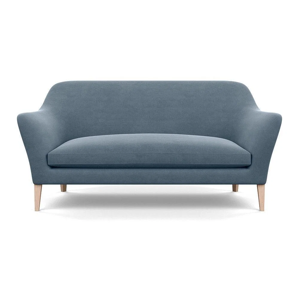Heal's Wallis 3 Seater Sofa Melton Wool New Navy Natural Feet - Heal's UK Furniture – image 30