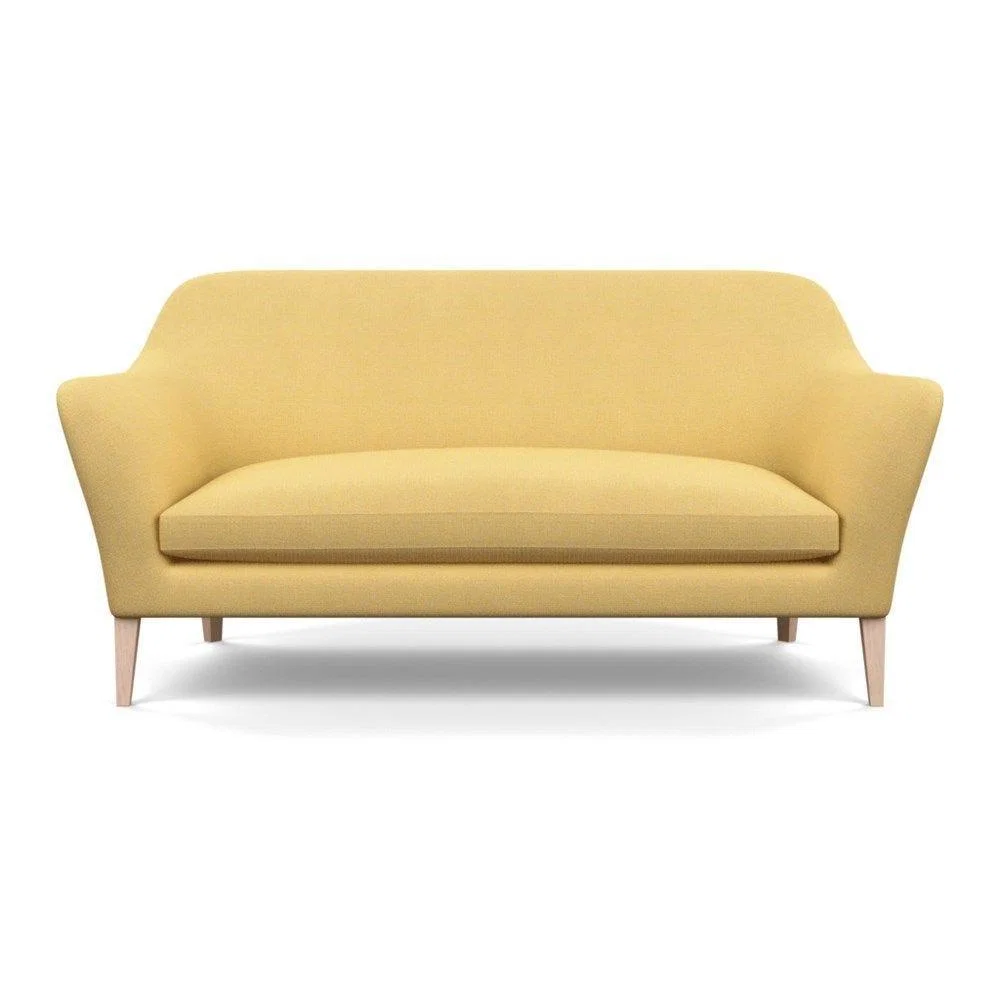 Heal's Wallis 3 Seater Sofa Melton Wool New Navy Natural Feet - Heal's UK Furniture – image 35
