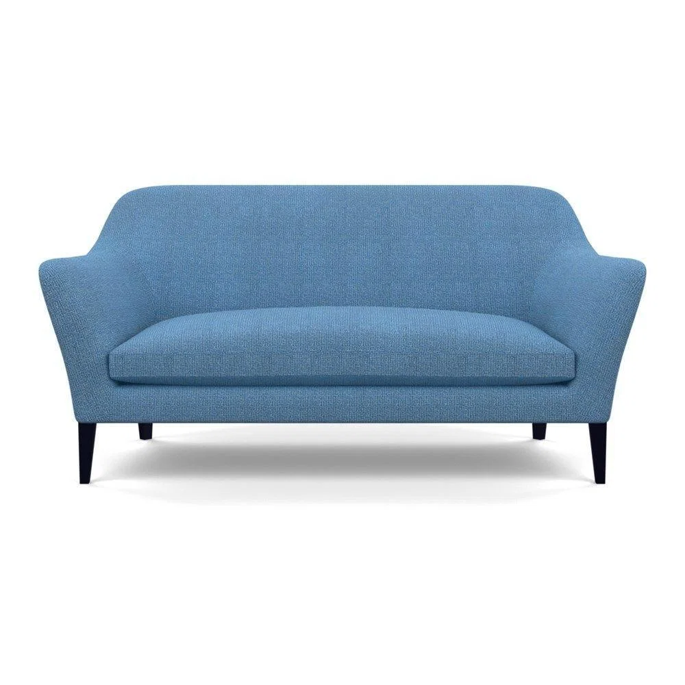 Heal's Wallis 3 Seater Sofa Melton Wool New Navy Natural Feet - Heal's UK Furniture – image 39