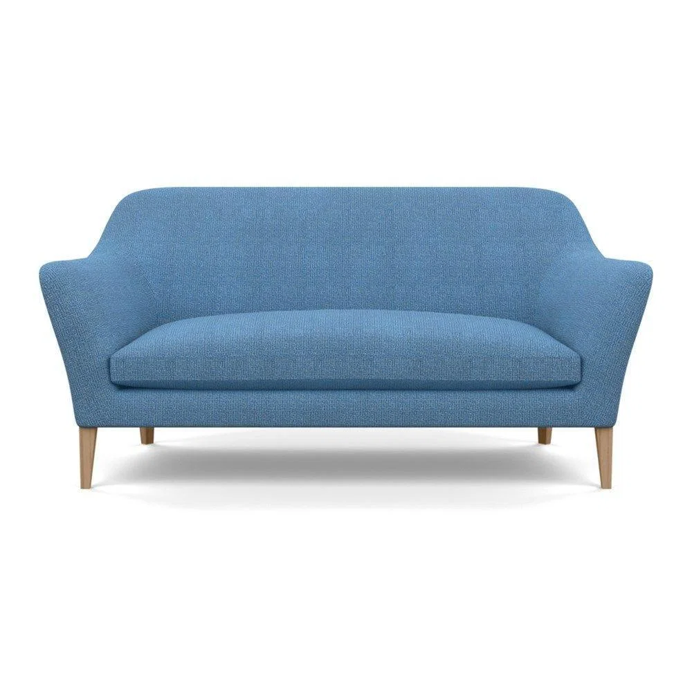 Heal's Wallis 3 Seater Sofa Melton Wool New Navy Natural Feet - Heal's UK Furniture – image 59