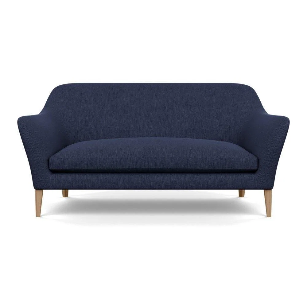 Heal's Wallis 3 Seater Sofa Melton Wool New Navy Natural Feet - Heal's UK Furniture – image 7