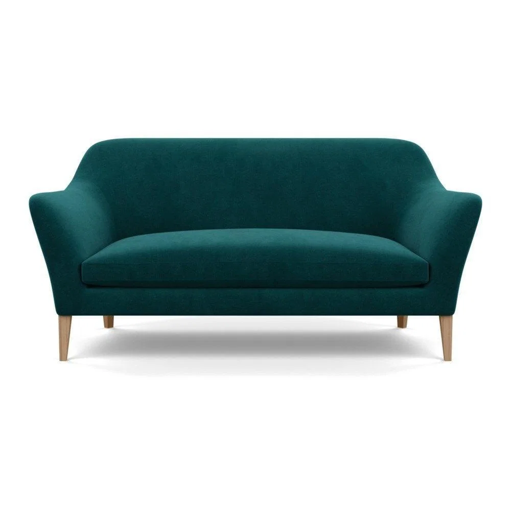 Heal's Wallis 3 Seater Sofa Melton Wool New Navy Natural Feet - Heal's UK Furniture – image 62