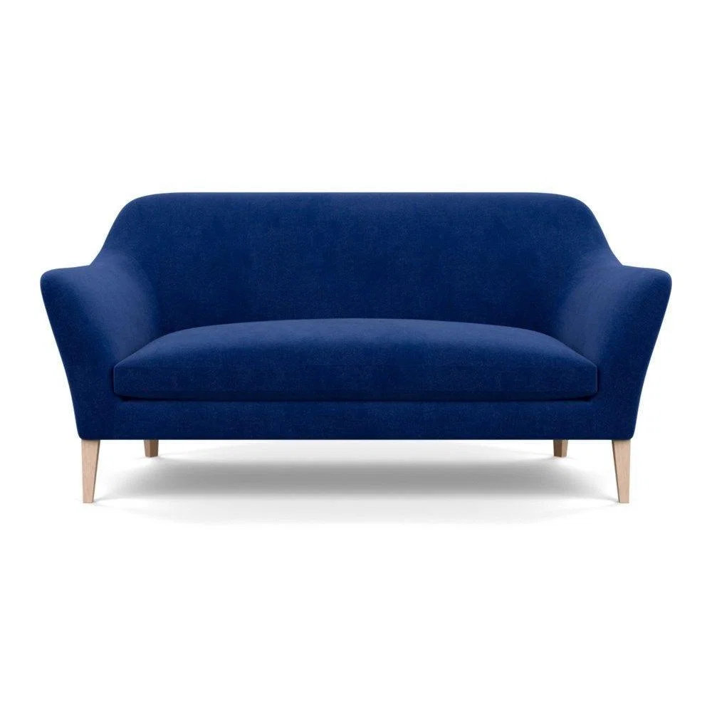 Heal's Wallis 3 Seater Sofa Melton Wool New Navy Natural Feet - Heal's UK Furniture – image 67