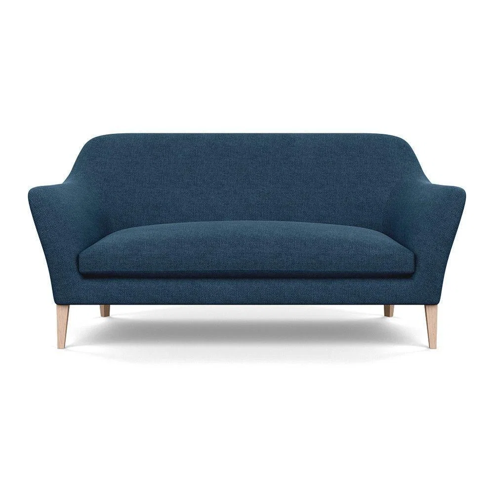 Heal's Wallis 3 Seater Sofa Melton Wool New Navy Natural Feet - Heal's UK Furniture – image 73