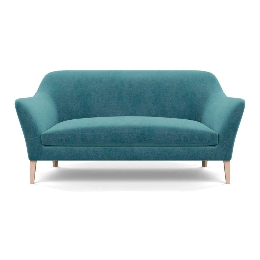 Heal's Wallis 3 Seater Sofa Melton Wool New Navy Natural Feet - Heal's UK Furniture – image 75