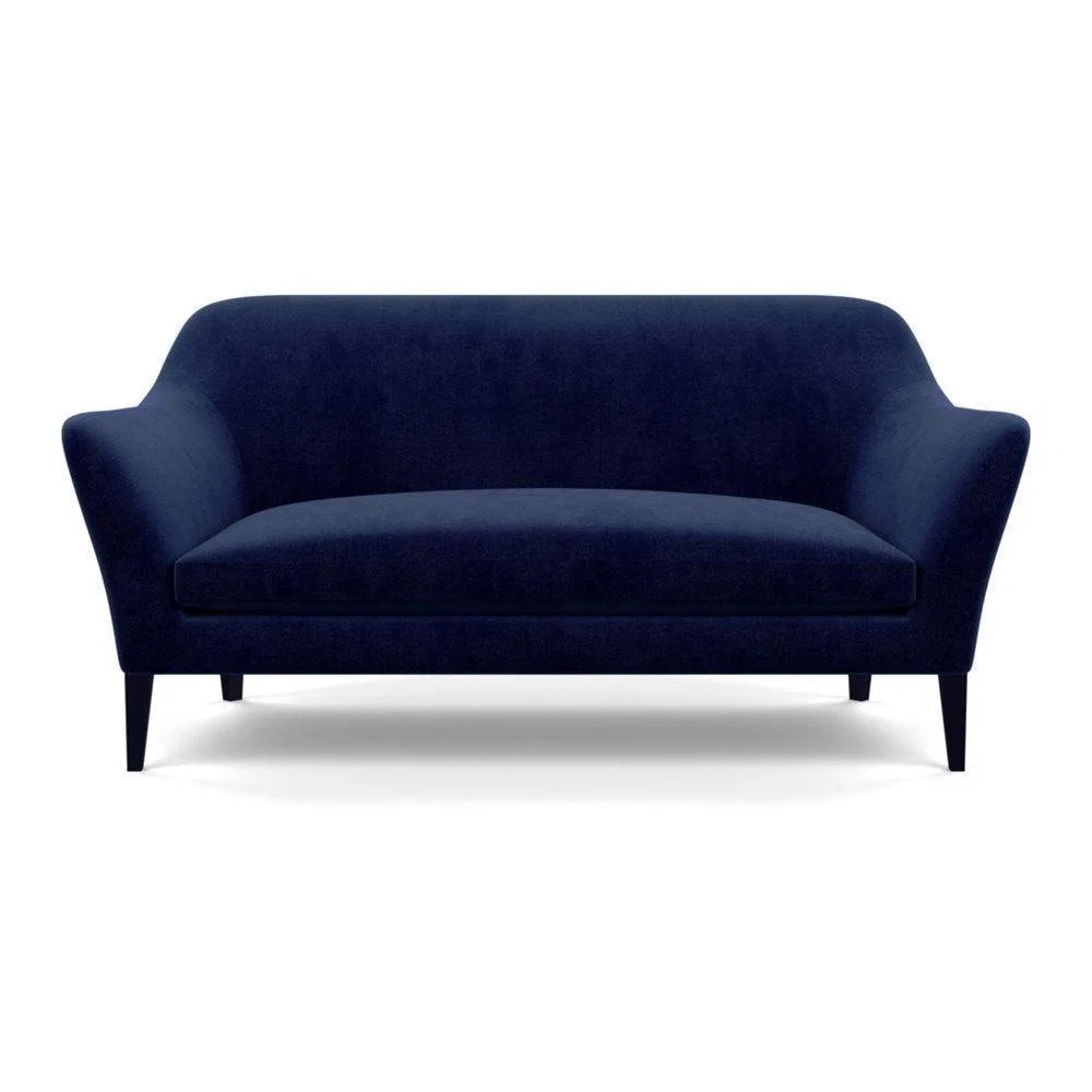Heal's Wallis 3 Seater Sofa Melton Wool New Navy Natural Feet - Heal's UK Furniture – image 86