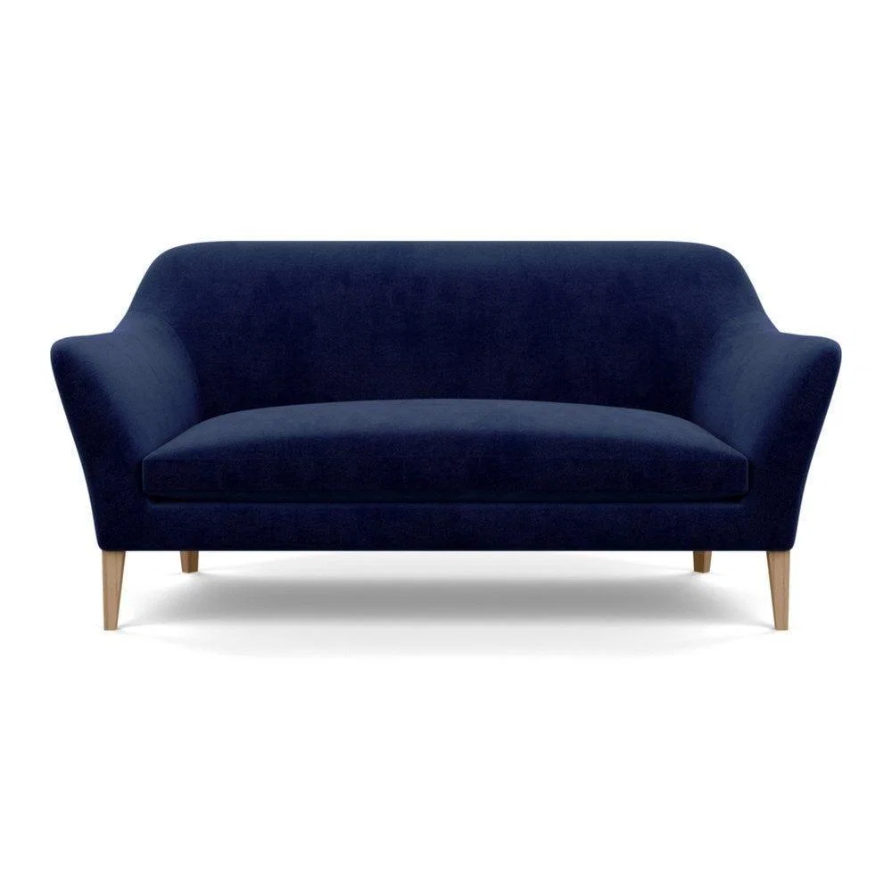 Heal's Wallis 3 Seater Sofa Melton Wool New Navy Natural Feet - Heal's UK Furniture – image 10