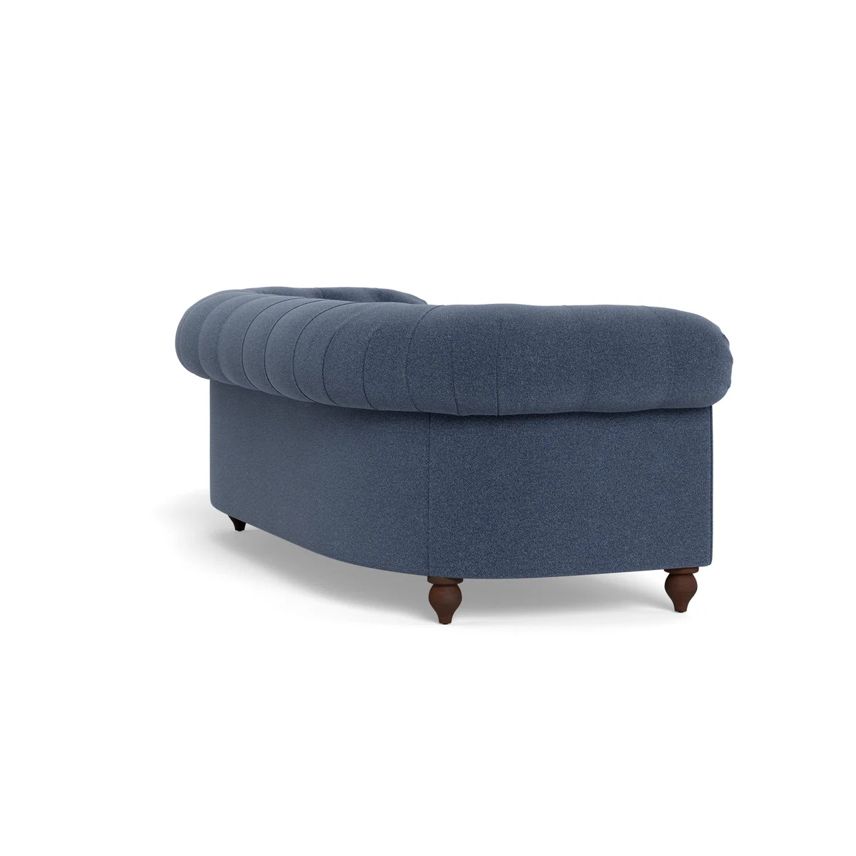 Heal's Fitzrovia 3 Seater Sofa Boucle Indigo Stained Feet – image 4