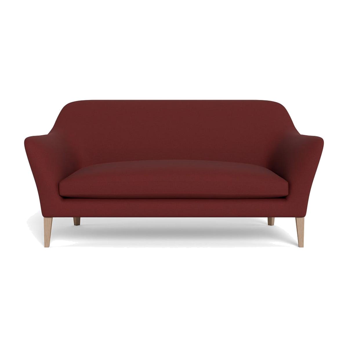 Heal's Wallis 3 Seater Sofa Capelo Linen-Cotton Etruscan Red Natural Feet – image 1