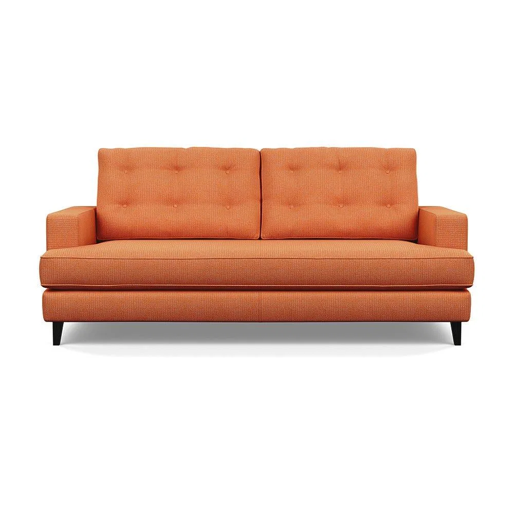 Heal's Mistral 3 Seater Sofa Tejo Recycled Zinnia Black Feet – image 2