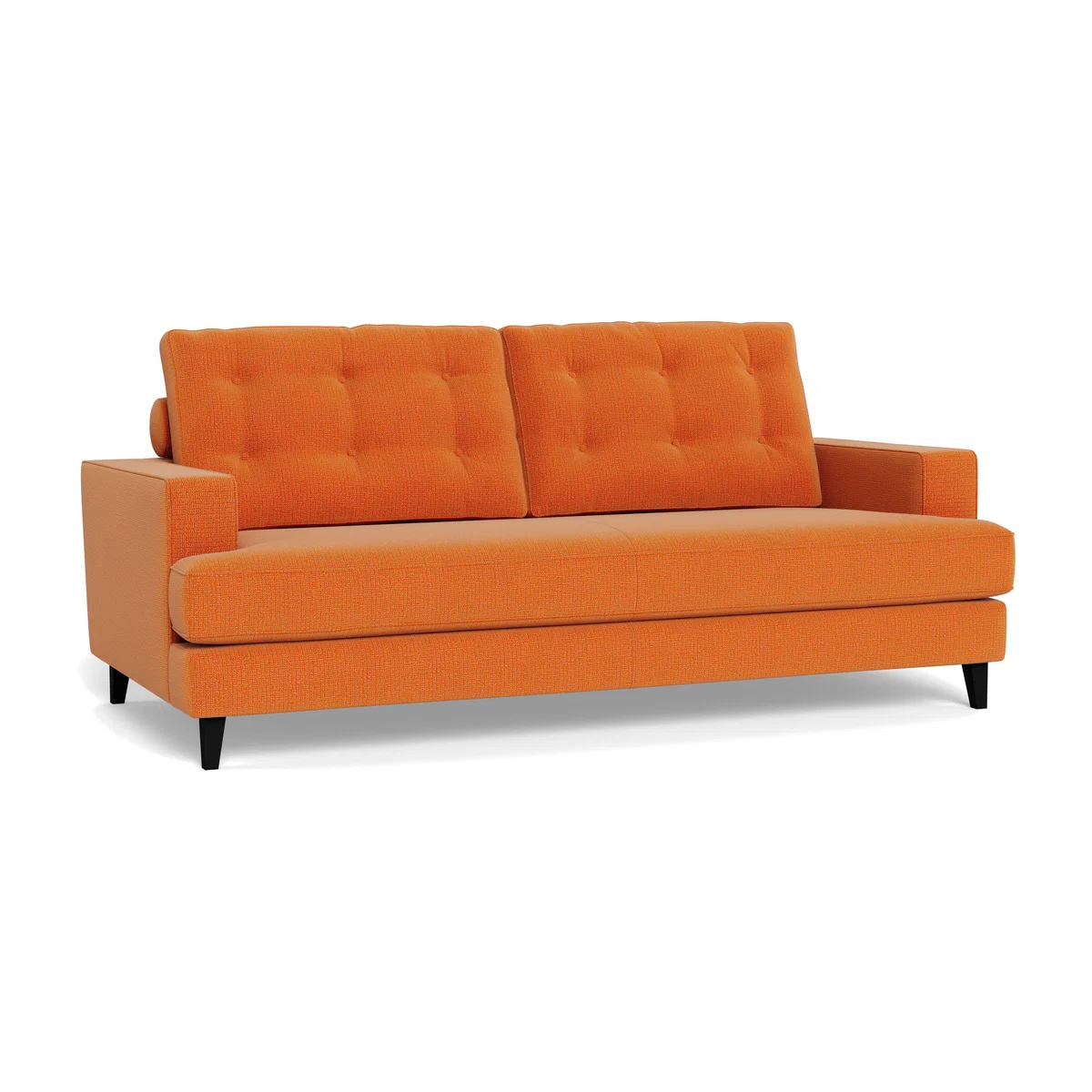 Heal's Mistral 3 Seater Sofa Tejo Recycled Zinnia Black Feet – image 1