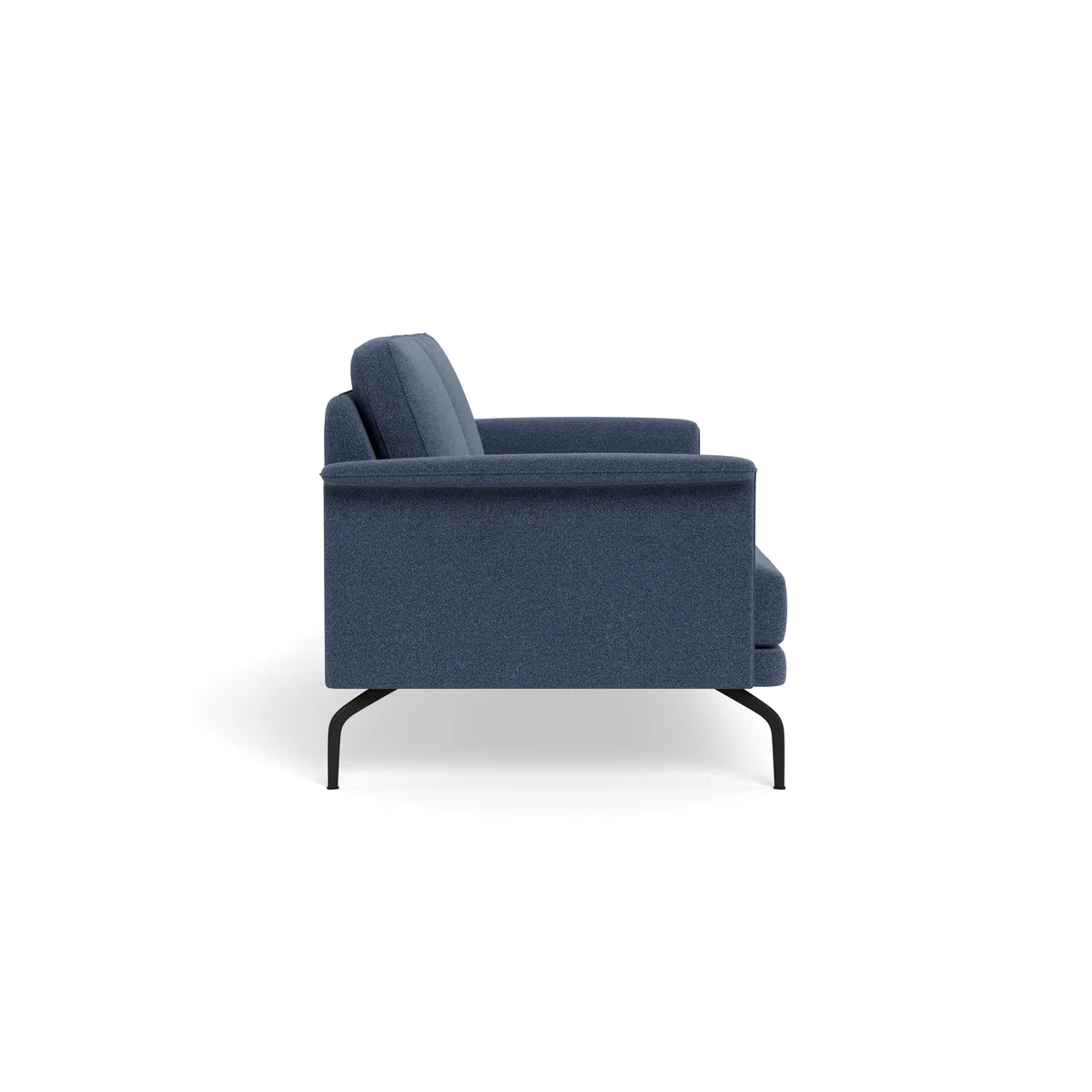 Heal's Iver 3 Seater Sofa Boucle Indigo Black Feet – image 4