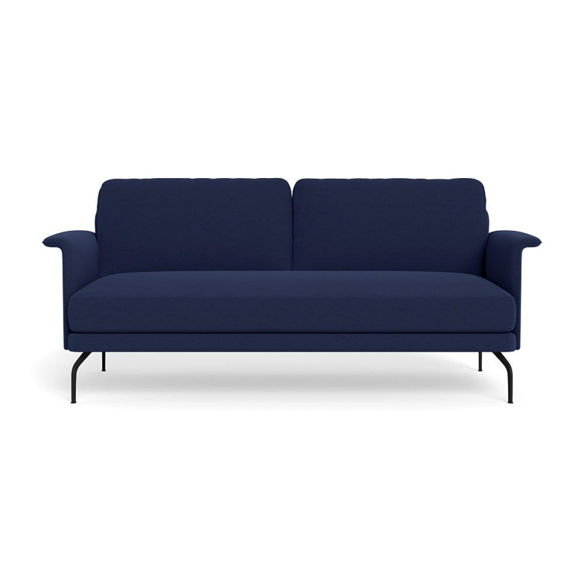 Heal's Iver 3 Seater Sofa Melton Wool New Navy Black Feet – image 2