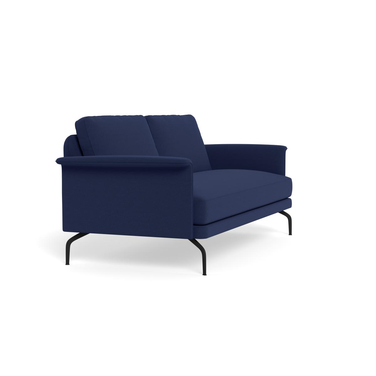 Heal's Iver 3 Seater Sofa Melton Wool New Navy Black Feet – image 3