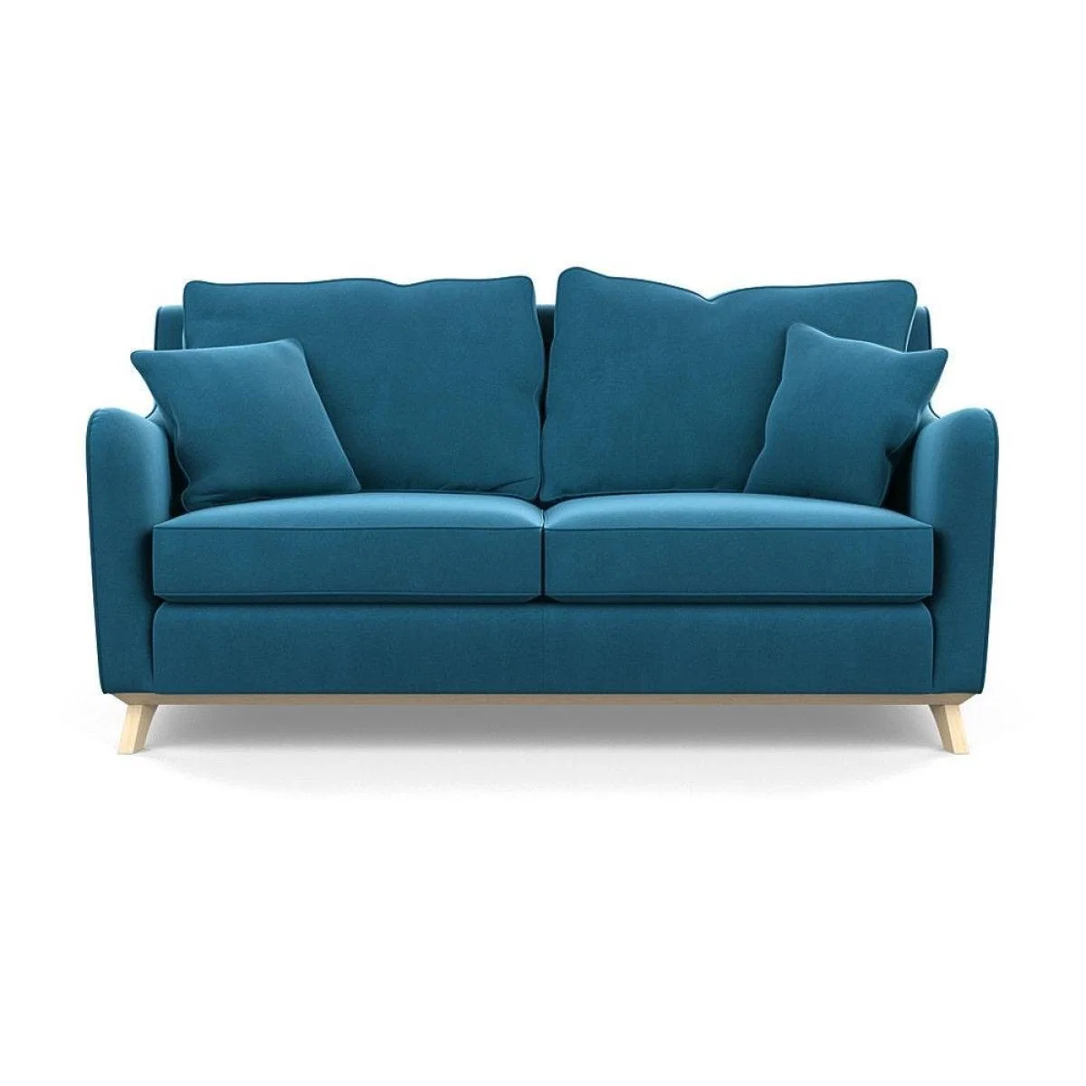 Heal's Ravello 3 Seater Sofa Velvet Midnight Natural - Heal's UK Furniture – image 21