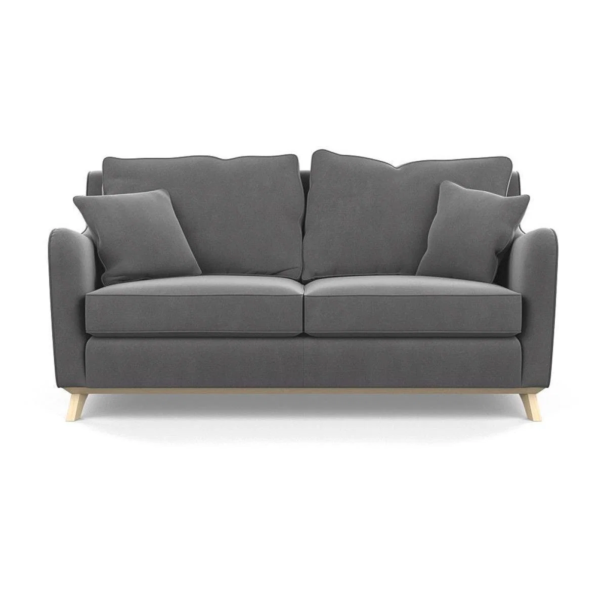 Heal's Ravello 3 Seater Sofa Velvet Midnight Natural - Heal's UK Furniture – image 5