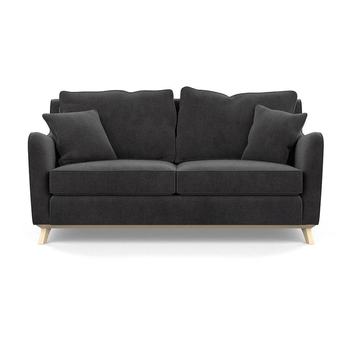 Heal's Ravello 3 Seater Sofa Velvet Midnight Natural - Heal's UK Furniture – image 84