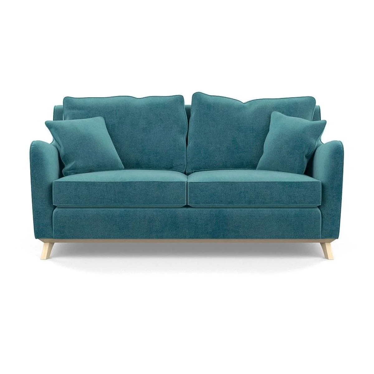 Heal's Ravello 3 Seater Sofa Velvet Midnight Natural - Heal's UK Furniture – image 85