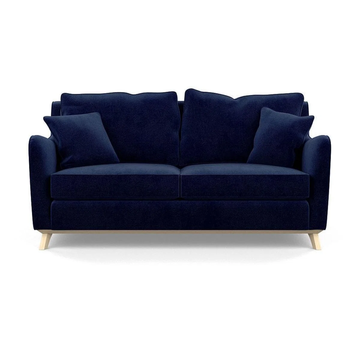 Heal's Ravello 3 Seater Sofa Velvet Midnight Natural - Heal's UK Furniture – image 99