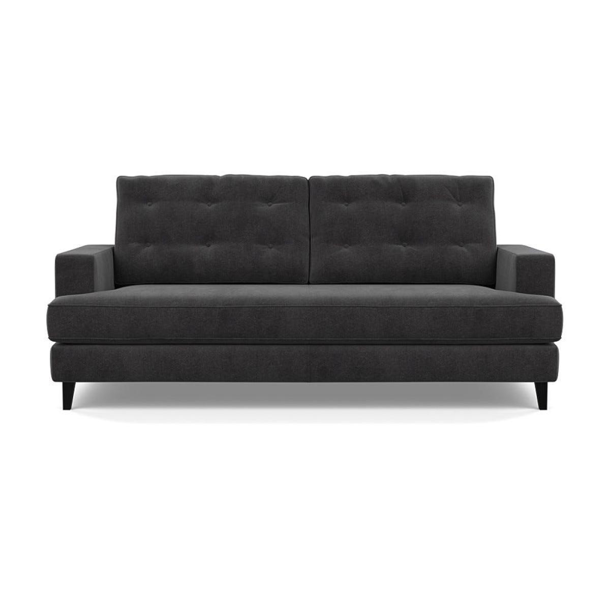 Heal's Mistral 3 Seater Sofa Smart Luxe Velvet Nickel Black Feet – image 2