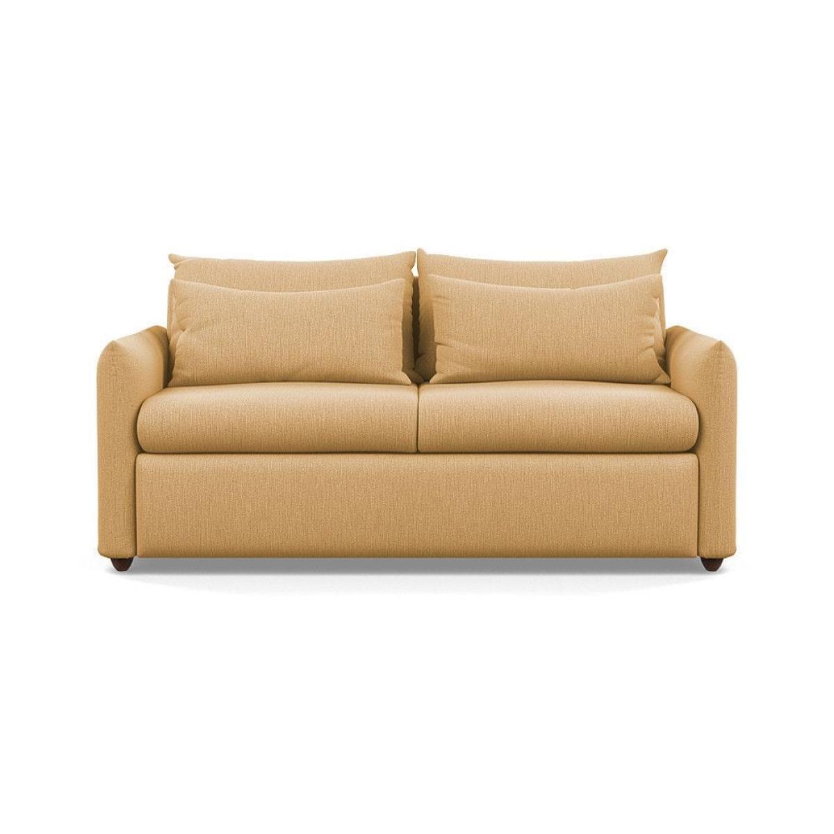 Heal's Pillow 3 Seater Sofa Smart Luxe Velvet Airforce Blue Black Feet - Heal's UK Furniture – image 16