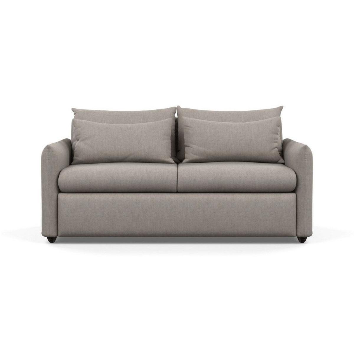 Heal's Pillow 3 Seater Sofa Smart Luxe Velvet Airforce Blue Black Feet - Heal's UK Furniture – image 23