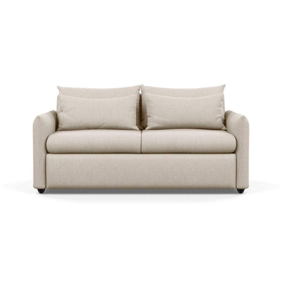 Heal's Pillow 3 Seater Sofa Smart Luxe Velvet Airforce Blue Black Feet - Heal's UK Furniture – image 26