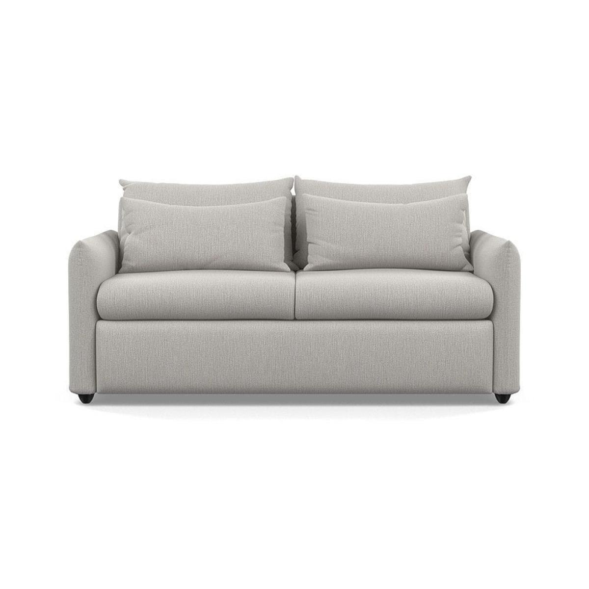 Heal's Pillow 3 Seater Sofa Smart Luxe Velvet Airforce Blue Black Feet - Heal's UK Furniture – image 37