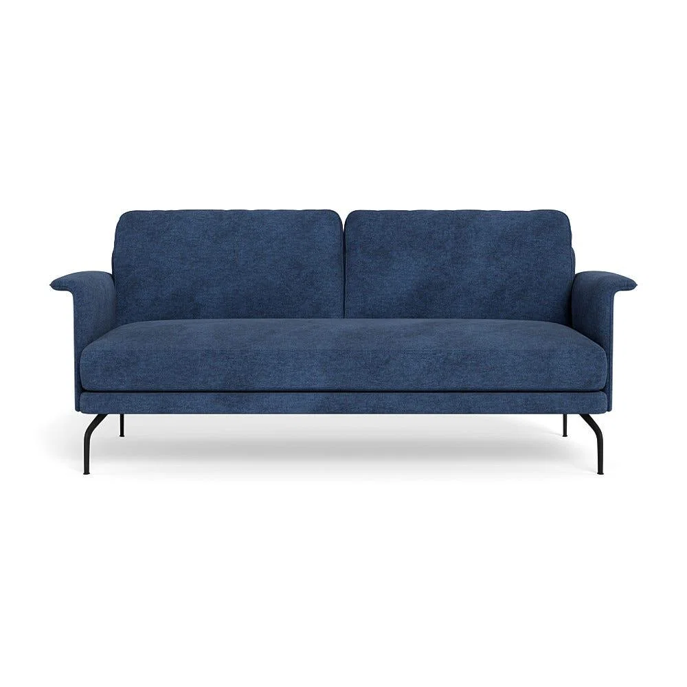 Heal's Iver 3 Seater Sofa Broad Weave Lagoon Black Feet – image 2