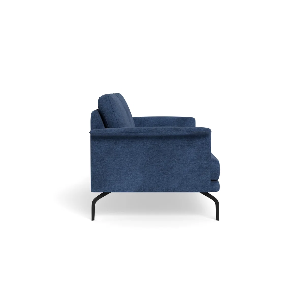 Heal's Iver 3 Seater Sofa Broad Weave Lagoon Black Feet – image 4