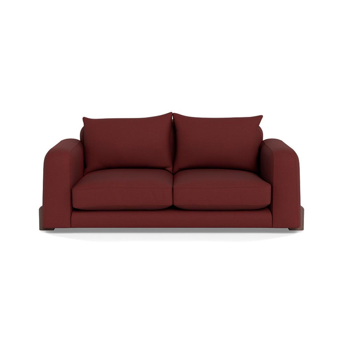 Heal's Nuvola 3 Seater Sofa Capelo Linen-Cotton Etruscan Red Walnut Stained Feet – image 2