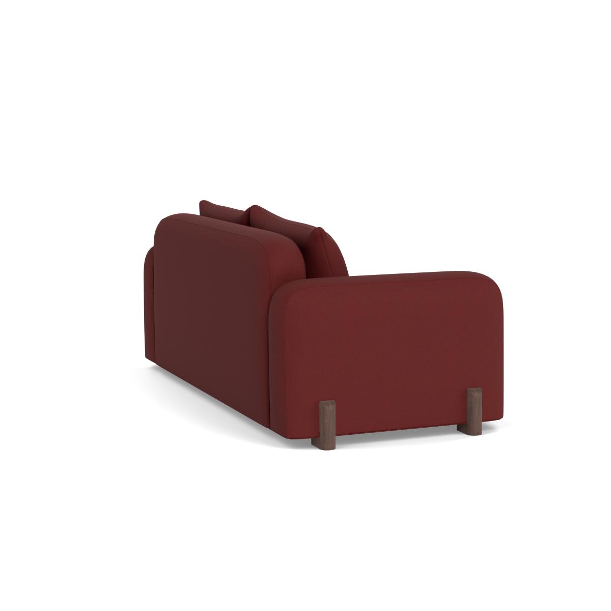 Heal's Nuvola 3 Seater Sofa Capelo Linen-Cotton Etruscan Red Walnut Stained Feet – image 5