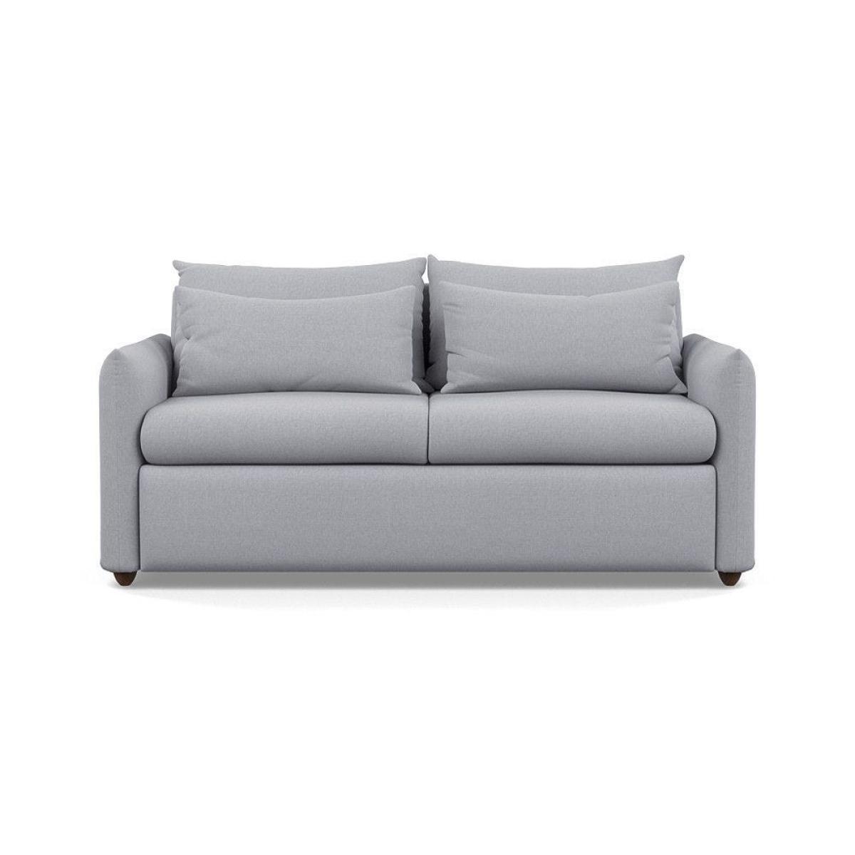 Heal's Pillow 3 Seater Sofa Bed Smart Linen Navy Stained Oak Feet - Heal's UK Furniture – image 12