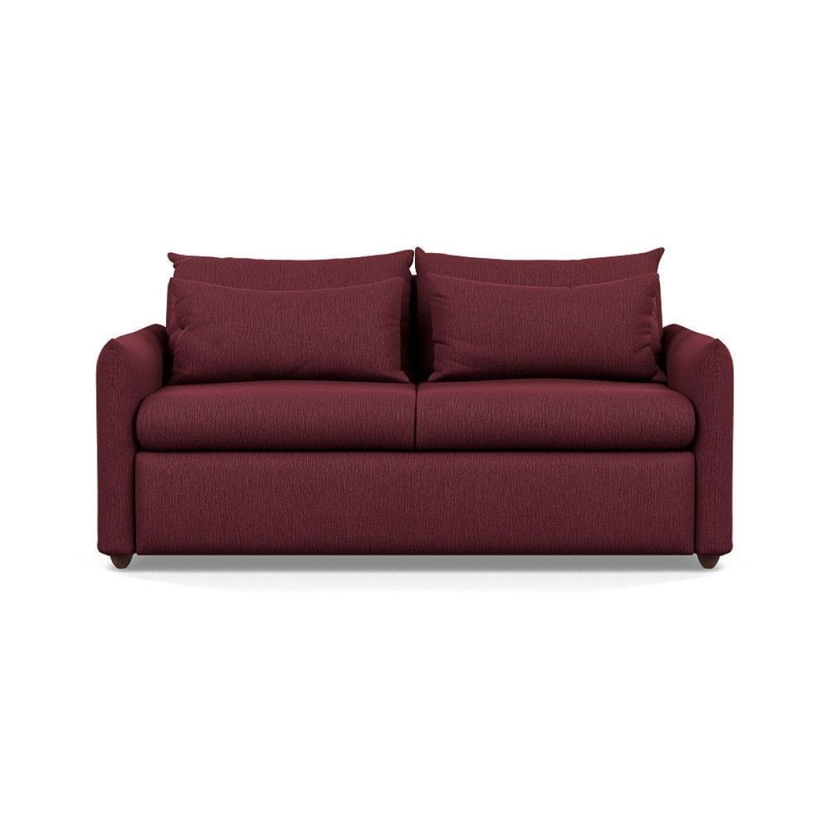 Heal's Pillow 3 Seater Sofa Bed Smart Linen Navy Stained Oak Feet - Heal's UK Furniture – image 20