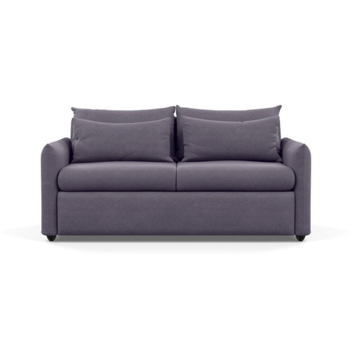 Heal's Pillow 3 Seater Sofa Bed Smart Linen Navy Stained Oak Feet - Heal's UK Furniture – image 30