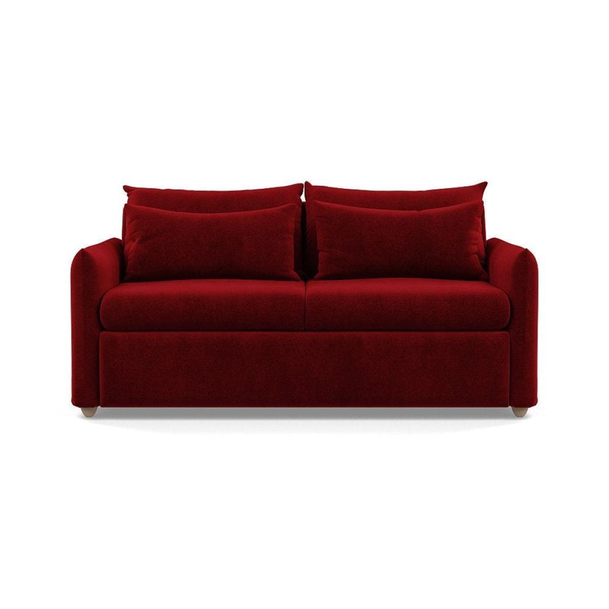 Heal's Pillow 3 Seater Sofa Bed Smart Linen Navy Stained Oak Feet - Heal's UK Furniture – image 31