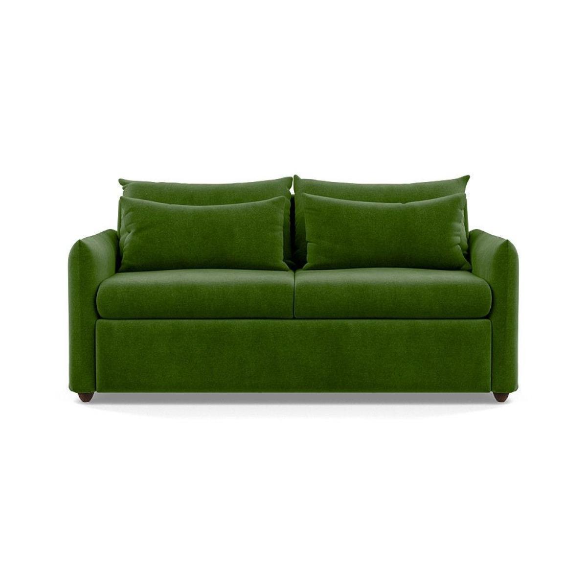 Heal's Pillow 3 Seater Sofa Bed Smart Linen Navy Stained Oak Feet - Heal's UK Furniture – image 41