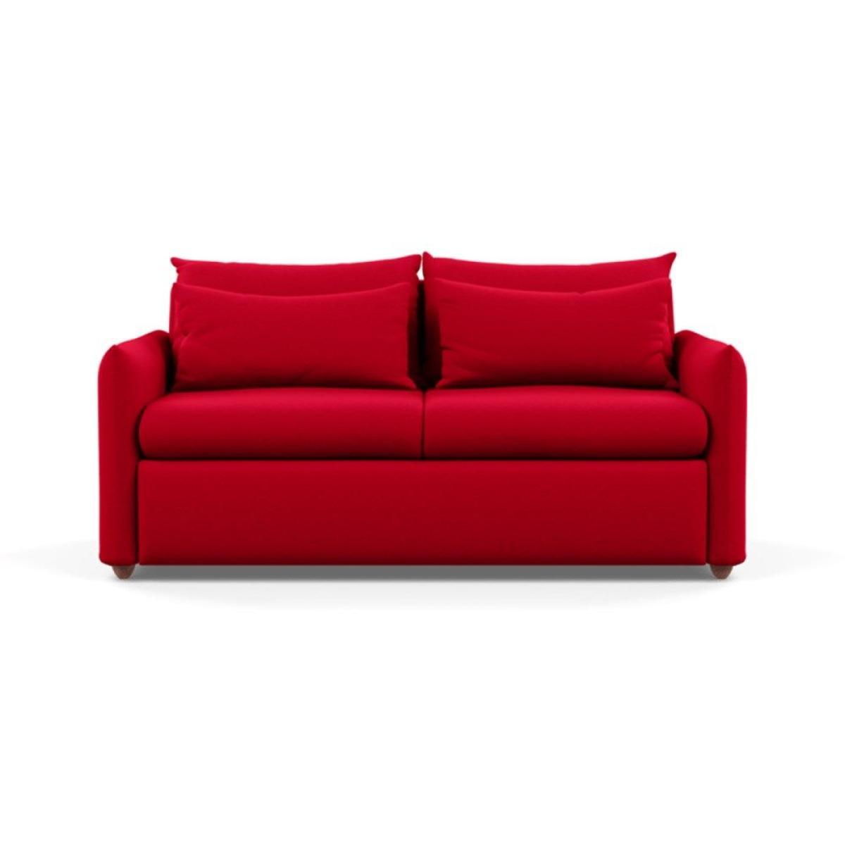 Heal's Pillow 3 Seater Sofa Bed Smart Linen Navy Stained Oak Feet - Heal's UK Furniture – image 53
