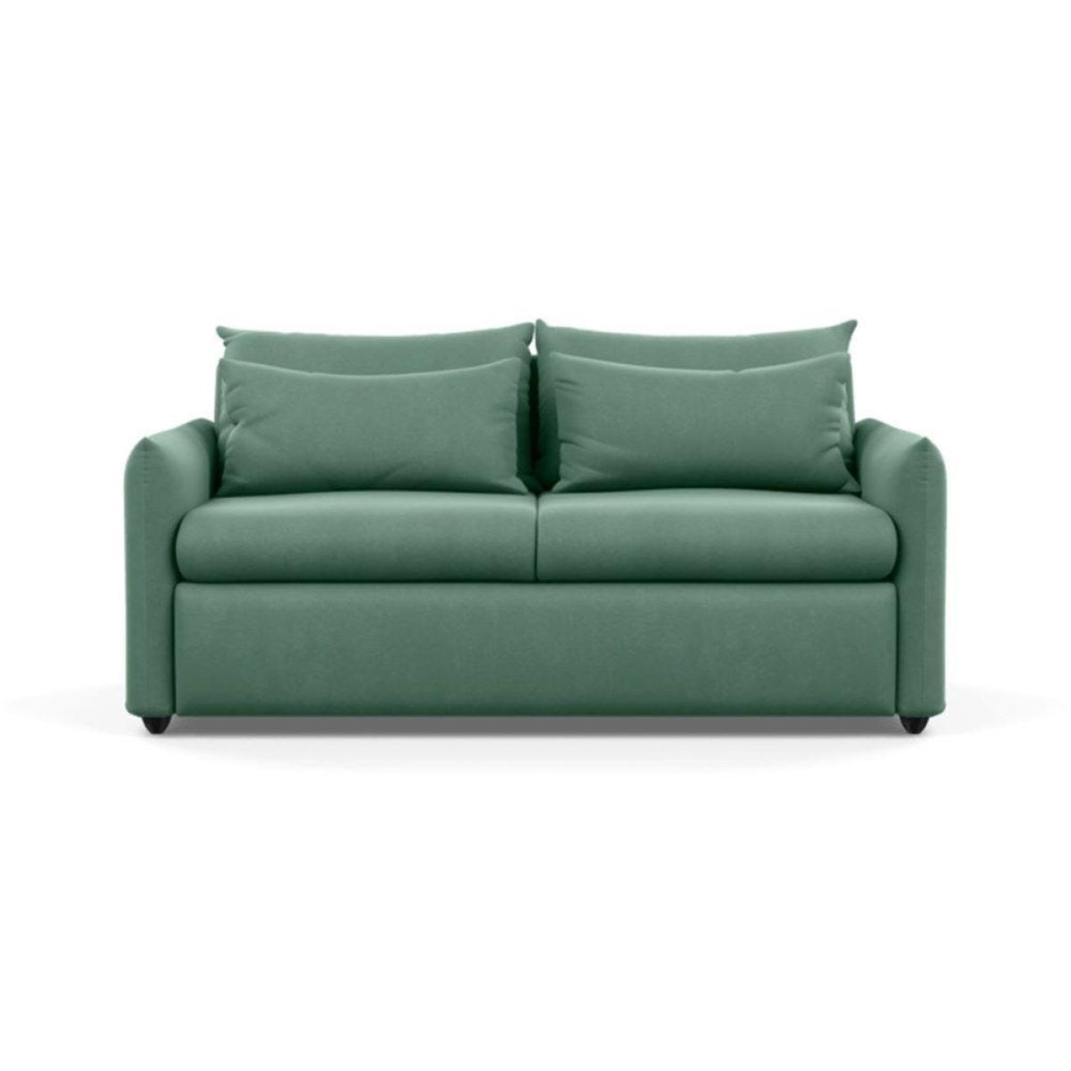 Heal's Pillow 3 Seater Sofa Bed Smart Linen Navy Stained Oak Feet - Heal's UK Furniture – image 57