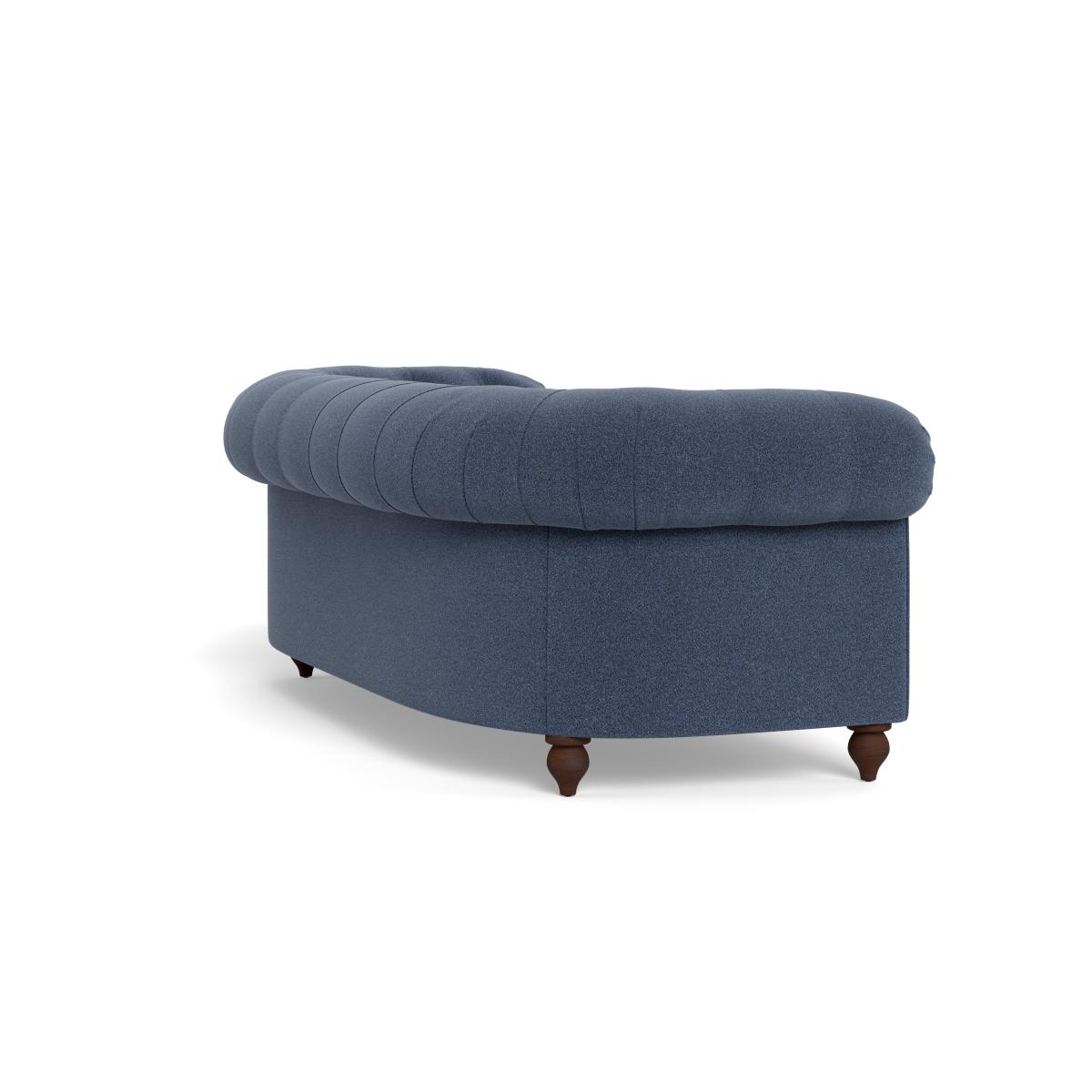 Heal's Fitzrovia 3 Seater Sofa Boucle Indigo Natural Feet – image 4