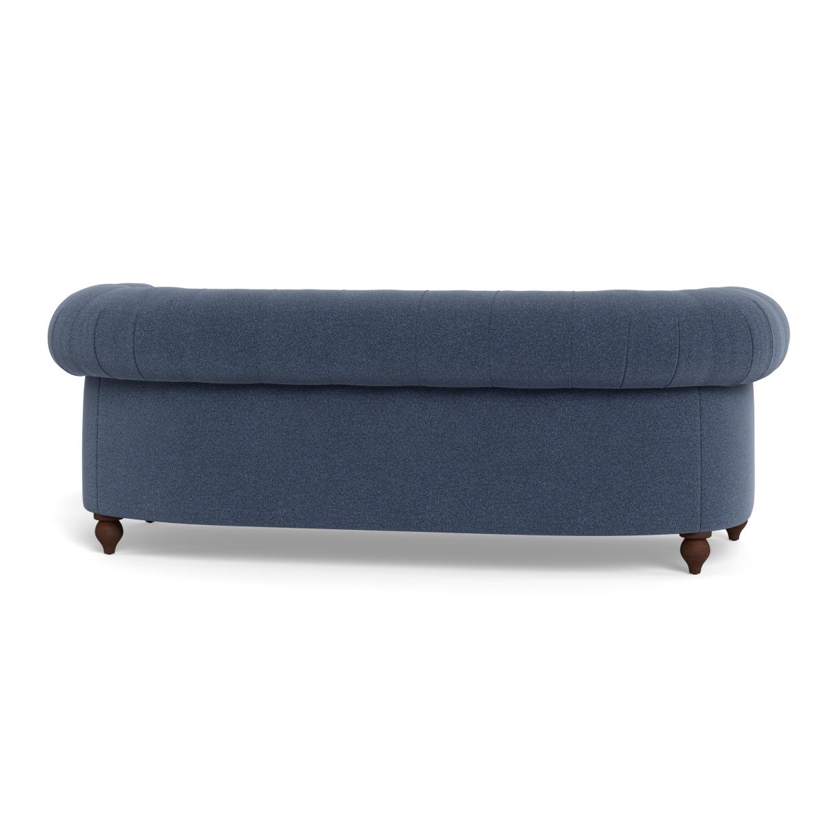 Heal's Fitzrovia 3 Seater Sofa Boucle Indigo Natural Feet – image 5