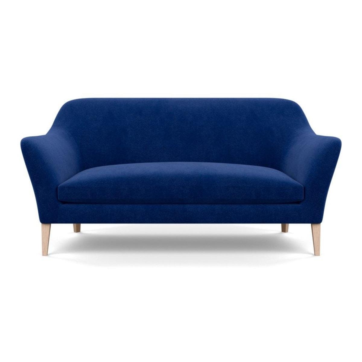 Heal's Wallis 3 Seater Sofa Smart Velvet Petrol Stained Oak Feet – image 2