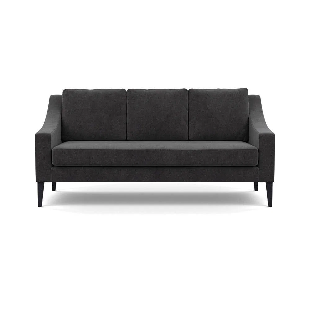 Heal's Richmond 3 Seater Sofa Smart Luxe Velvet Nickel Black Feet – image 2
