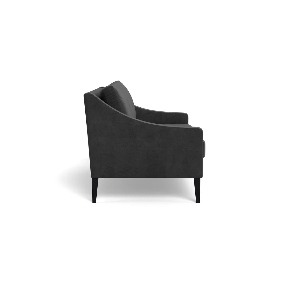 Heal's Richmond 3 Seater Sofa Smart Luxe Velvet Nickel Black Feet – image 4
