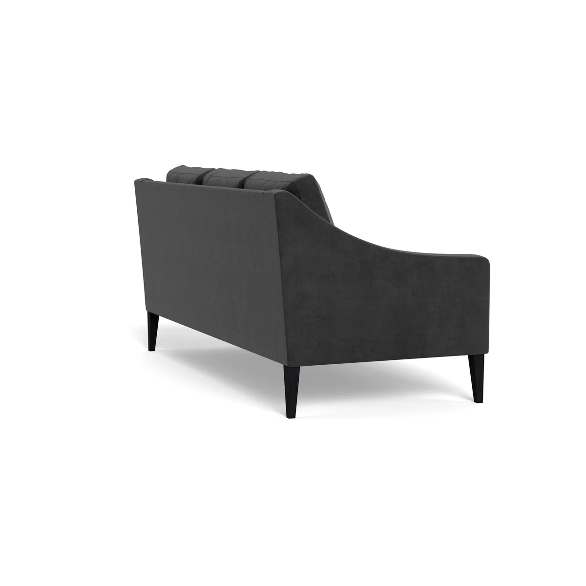 Heal's Richmond 3 Seater Sofa Smart Luxe Velvet Nickel Black Feet – image 5