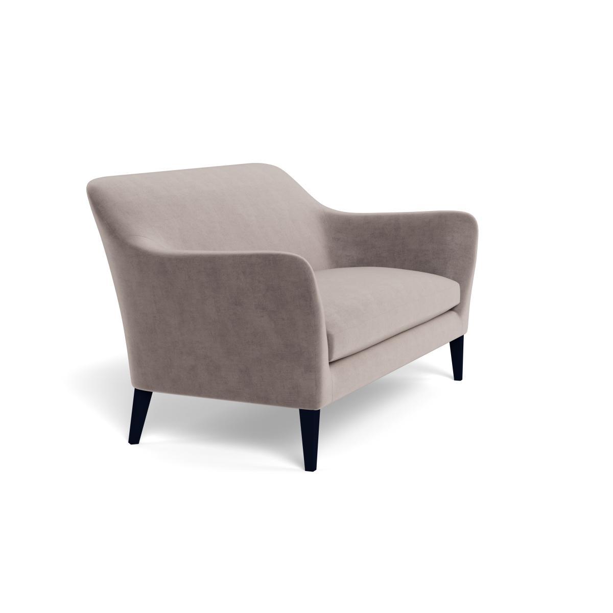 Heal's Wallis 3 Seater Sofa Smart Luxe Velvet Mushroom Natural Ash Feet - Heal's UK Furniture – image 2
