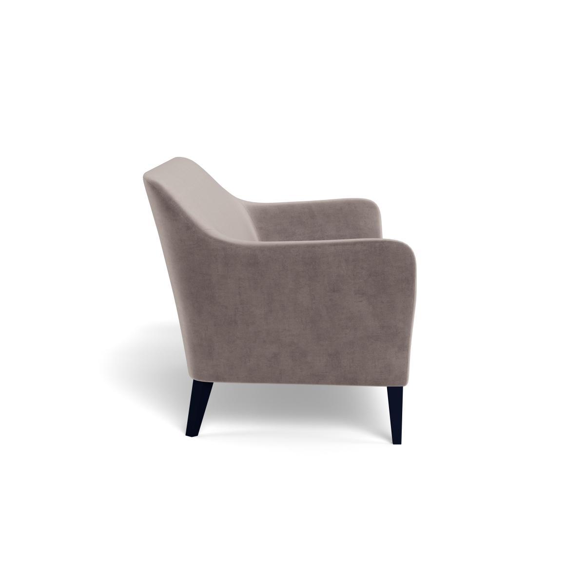 Heal's Wallis 3 Seater Sofa Smart Luxe Velvet Mushroom Natural Ash Feet - Heal's UK Furniture – image 3