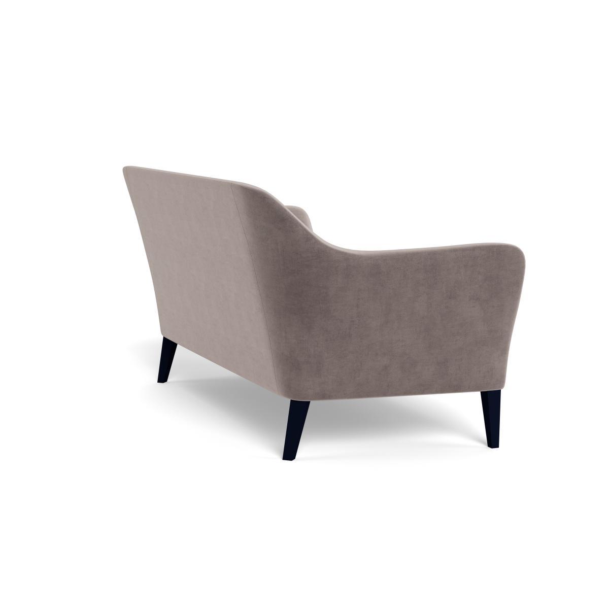 Heal's Wallis 3 Seater Sofa Smart Luxe Velvet Mushroom Natural Ash Feet - Heal's UK Furniture – image 4